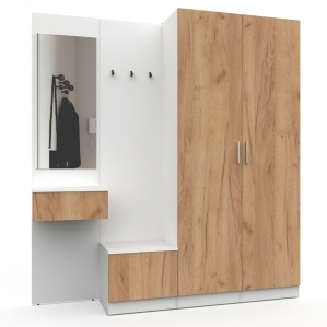 Набор мебели для прихожей "Марсель-107" МР 01-107 В2160 Ш2000 Г420 (ЛД.. Набор мебели для прихожей "Марсель-107" МР 01-107 В2160 Ш2000 Г420 (ЛД..